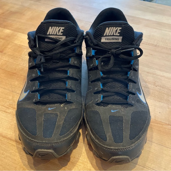 Nike Reax 8 TR Air Sneakers Black Blue 621716-017 Men's Size 8 - Picture 3 of 9
